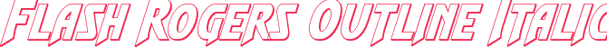 Flash Rogers Outline Italic